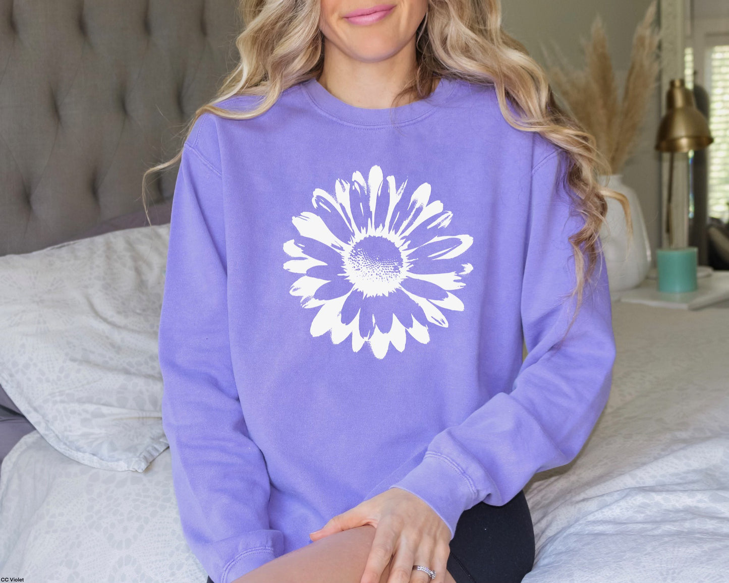 Distressed Daisy Sweatshirt