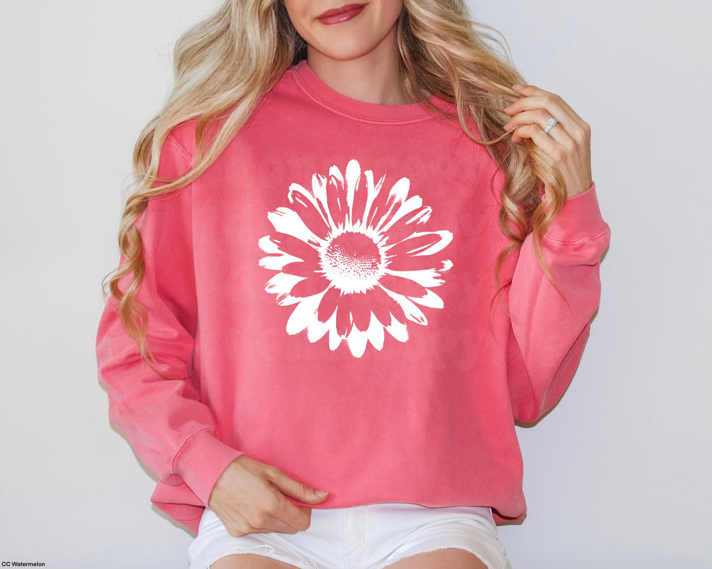 Distressed Daisy Sweatshirt